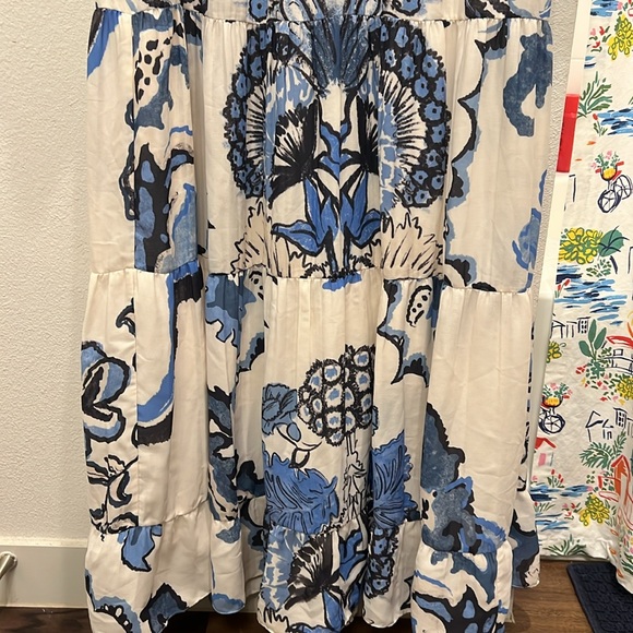 Johanna Ortiz Constellation Of Traits Crepe Tiered Maxi Dress - Picture 10 of 10